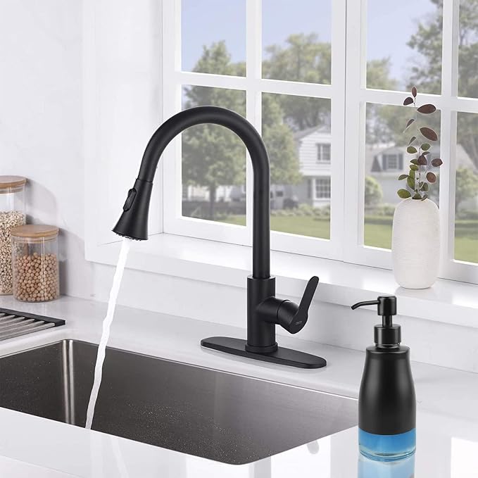 AUMIO 2-Pack Matte Black Dish Soap Dispensers - Image 6