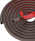 Brown Rubber Weather Stripping Door Seal Strip, D Shape Door Weather Seal Strip by PUNDIN