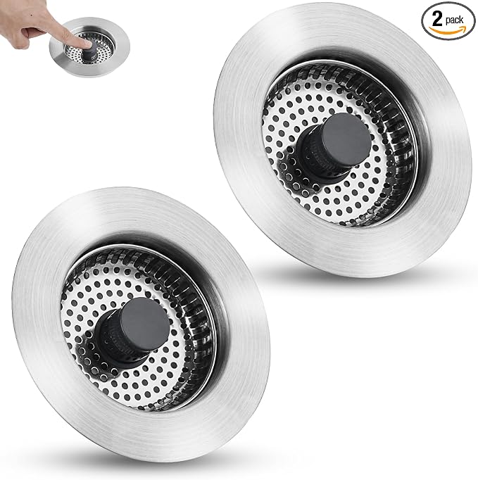 All Metal Sink Drain Strainer for Kitchen Sink by Greatcomfortathome