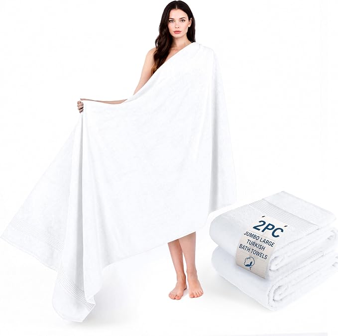 Cotton Paradise 100% Cotton Turkish Towel Set, Soft Absorbent Quick Dry by UNITEDHOMETEXTILE