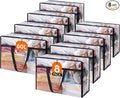 Lifewit 8 Pack Clear Clothes Storage Bags, 60L Plastic Blanket Storage Bag by Lifewit