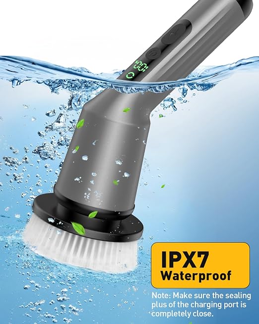 Electric Spin Scrubber for Bathroom, Shower Scrubber - Image 6
