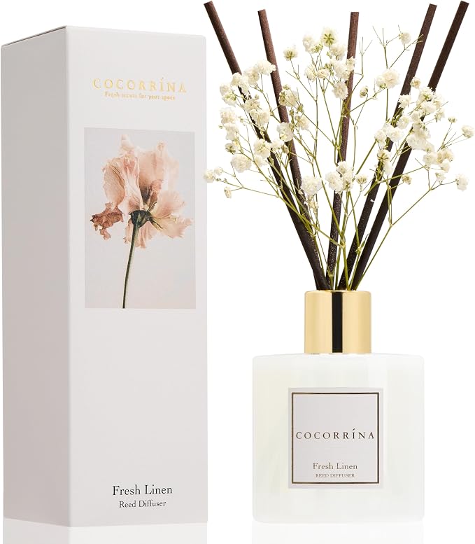Reed Diffuser - Fresh Linen 6.7 fl oz Reed Diffuser by COCORR%C3%8DNA