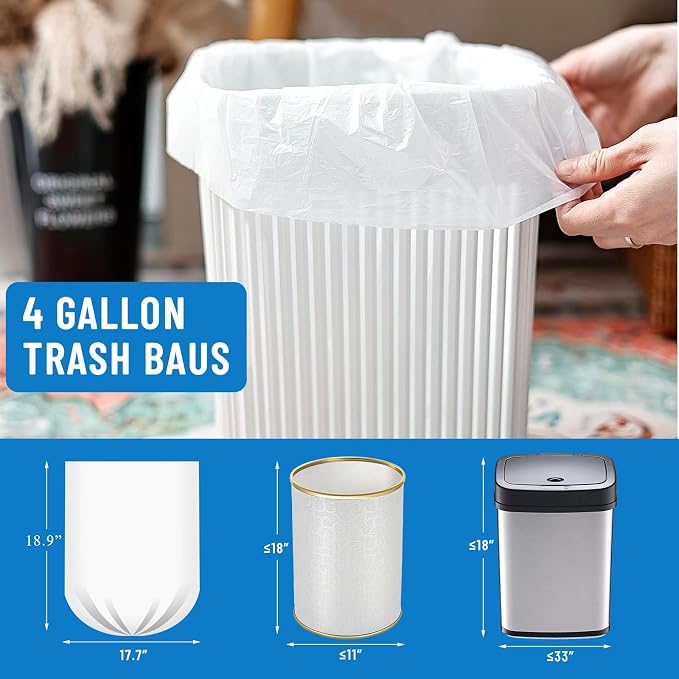 LainNeala Small Trash Bags 4 Gallon - Image 2