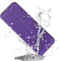ZLR Small Dish Drying Mat for Kitchen Counter, Meadow Violet | Narrow Silicone by ZLR