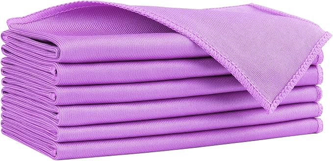 HOMEXCEL Glass Cleaning Cloths 6PK, Streak Free Towel by HOMEXCEL