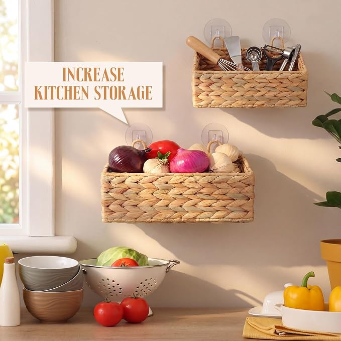 Tioncy 2 Pcs Hanging Wall Baskets - Image 6