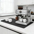Silicone Coffee Mat 24 x 16 in Classic Black | Coffee bar mat by SCYFREID