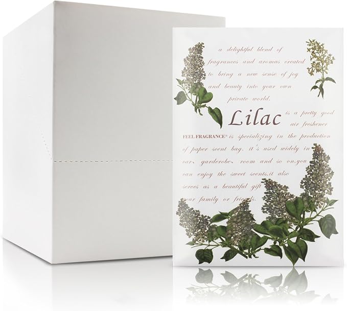 Fragrance Scented Sachets for Drawers and Closets Lilac 12pcs by FeelFragrance