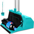 Broom and Dustpan Set for Home, ZeroGap Lip, Upright Storage Broom Combo for by Tiumso