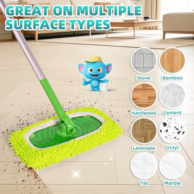 6 Pack Reusable Mop Pads for Swiffer, Washable Wet Pads Refill - Image 6