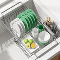 Kitsure Expandable in-Sink or Over-Sink Dish Drying Rack, Dish Drainer by Kitsure
