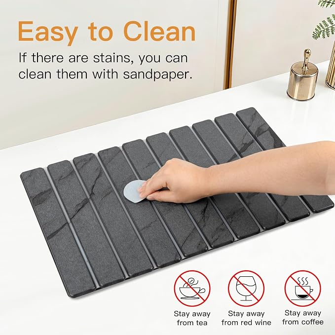 Stone Dish Drying Mat for Kitchen - Image 3