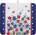 4th of July Dish Drying Mats for Kitchen Counter Patriotic Star Microfiber by Kawani