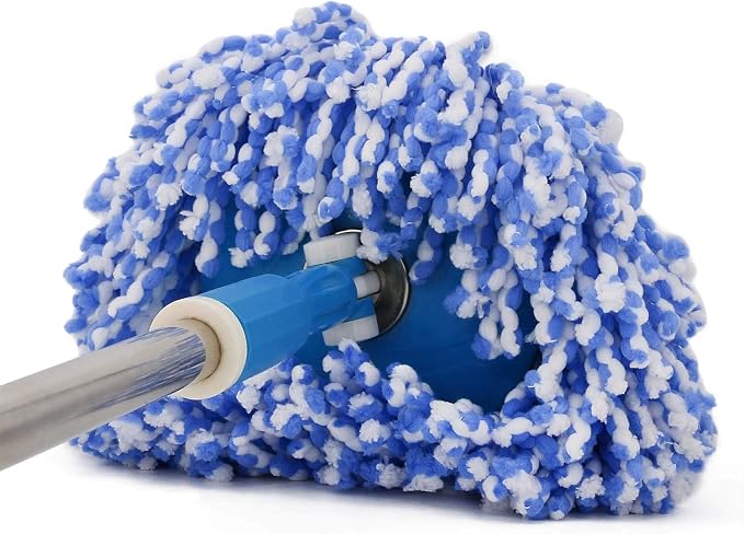 3 Pack 360° Spin Magic Mop Replacement Head, Round Shape Standard Size - Image 7
