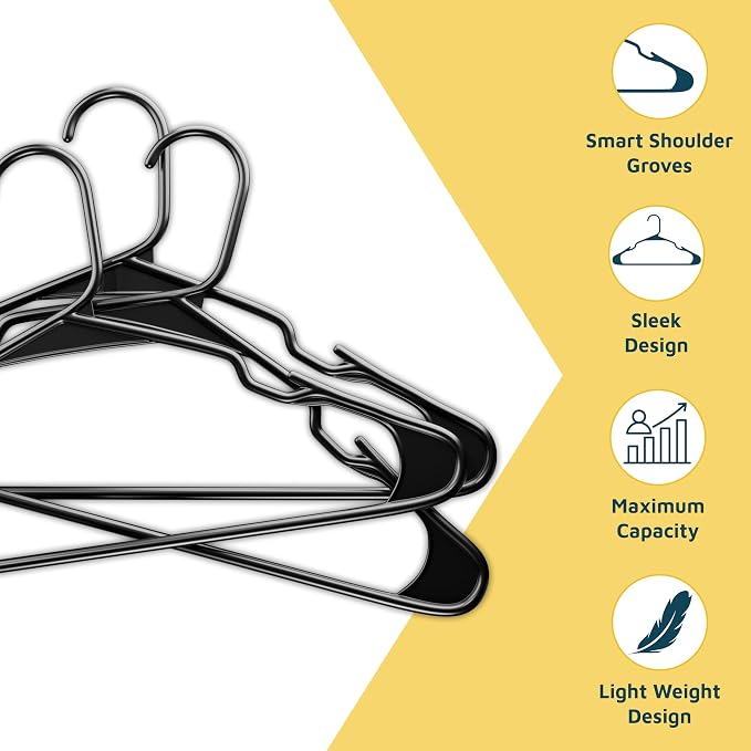 Lifemaster Plastic Clothes Hanger Set - Image 4