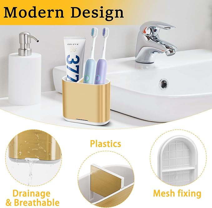 Toothbrush Holders Toothpaste Organizer - Image 2