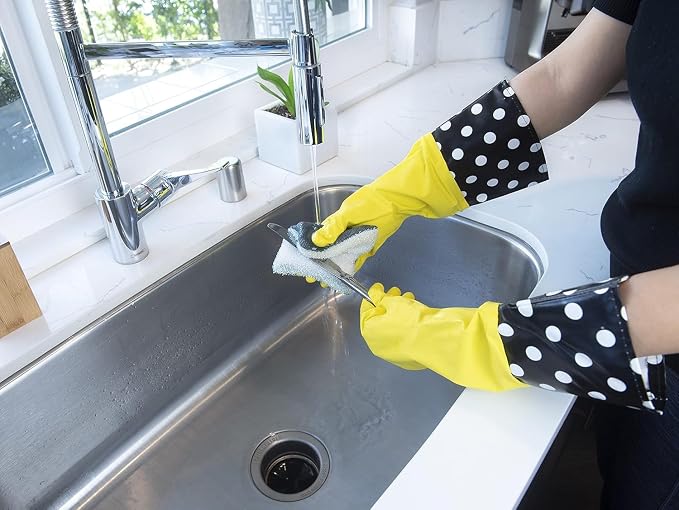 Evriholder Glam-Gloves Reusable Latex Dishwashing Gloves - Image 7