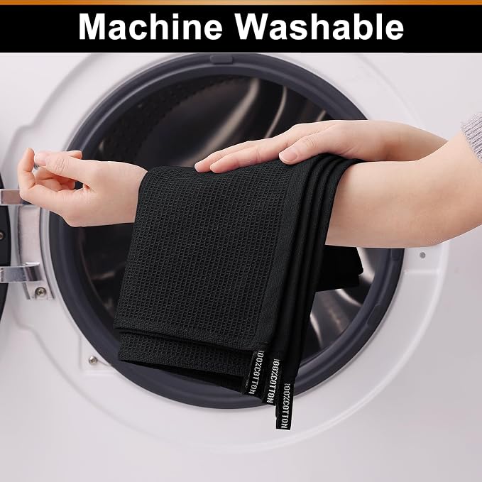 Homaxy 100% Cotton Waffle Weave Dish Cloths, 8 Pack - Image 5