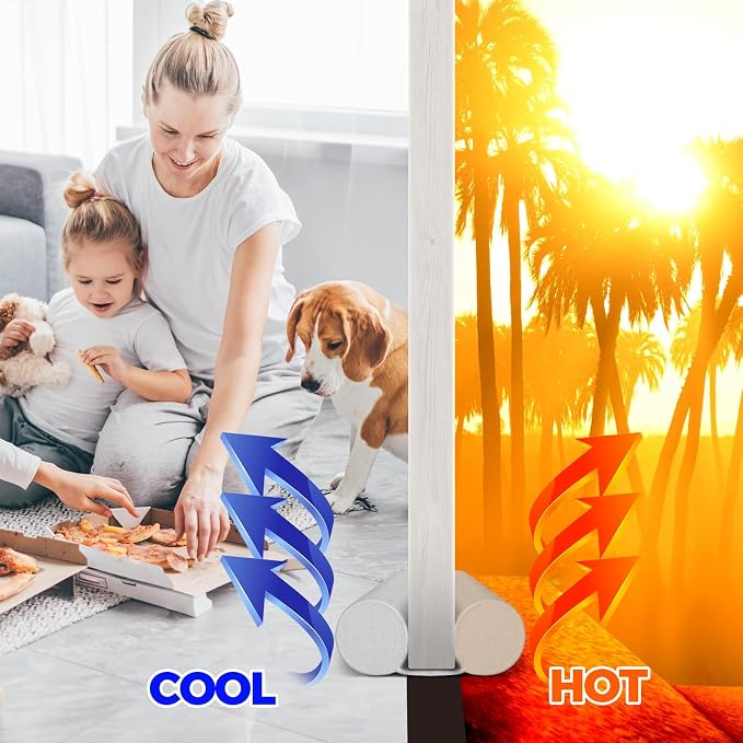 Holikme Under Door Draft Stopper Door Seal Gap Filler Weather Stripping | 36 - Image 3