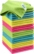 HOMEXCEL 24PK Microfiber Cleaning Cloth, Cleaning Rag by HOMEXCEL