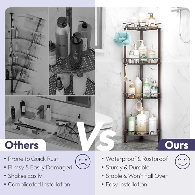 SWTYMIKI Standing Shower Caddy Corner - Image 2