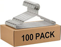 Hangers 100 Pack Clothes Hangers, Non Slip Coat Hanger Clothing Hanger Heavy by SeropyDirect