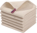 Homaxy 100% Cotton Waffle Weave Kitchen Dish Cloths 6-Pack, Ultra Soft by Homaxy