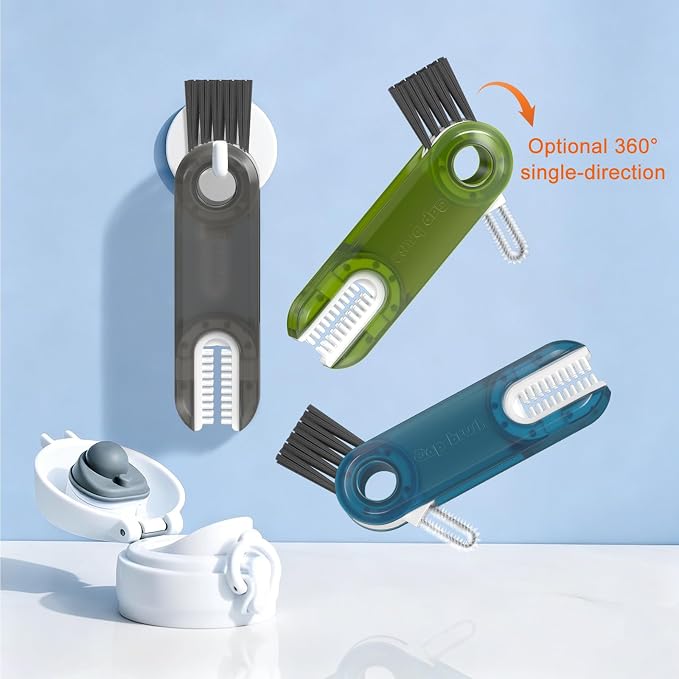 3 in 1 Cup Lid Gap Cleaning Brush Set, Mutipurpose Tiny Cup Holder Cleaner - Image 8