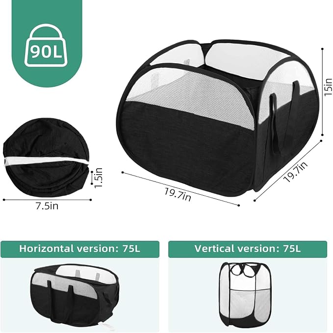 Collapsible Laundry Baskets, Tear Proof Pop Up Laundry Hamper - Image 3