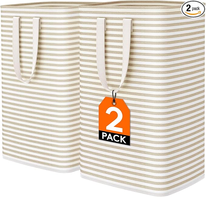 Lifewit 75L x 2 Pack Collapsible Laundry Hamper Large, Tall Foldable Dirty by Lifewit