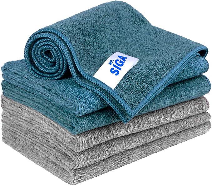 MR.SIGA Microfiber Cleaning Cloths, All Purpose Cleaning Towels by MRSIGA
