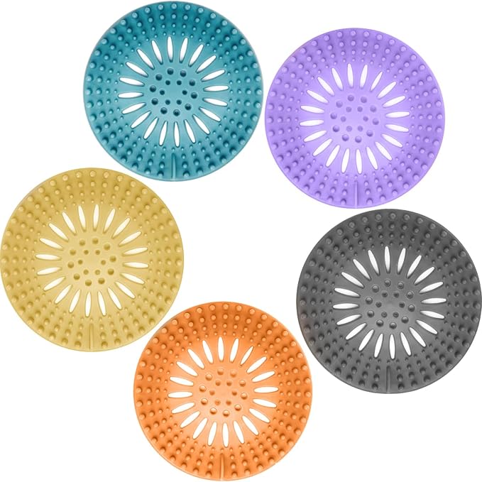 Gotega 5 Pack Drain Hair Catcher by Gotega