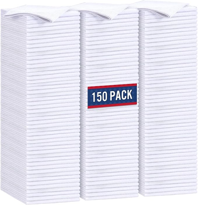 GLIMGLINT Microfiber Cleaning Cloth, 150 Pack Towels by Unknown