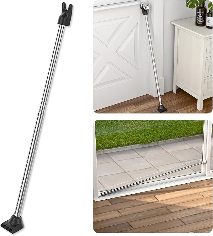 SECURITYMAN 3-in-1 Door Security Bar, Security Door Stoppers & Door Barricade – by SECURITYMAN