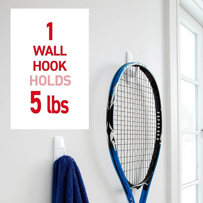 Command 5 lb Large Utility Hooks, 7 Hooks and 12 Strips, Damage-Free Hanging - Image 3