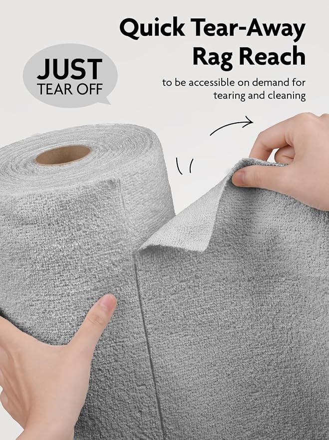 Fantasticlean Microfiber Cleaning Cloth Roll- 90 Sheets, Tear-away Microfiber - Image 2