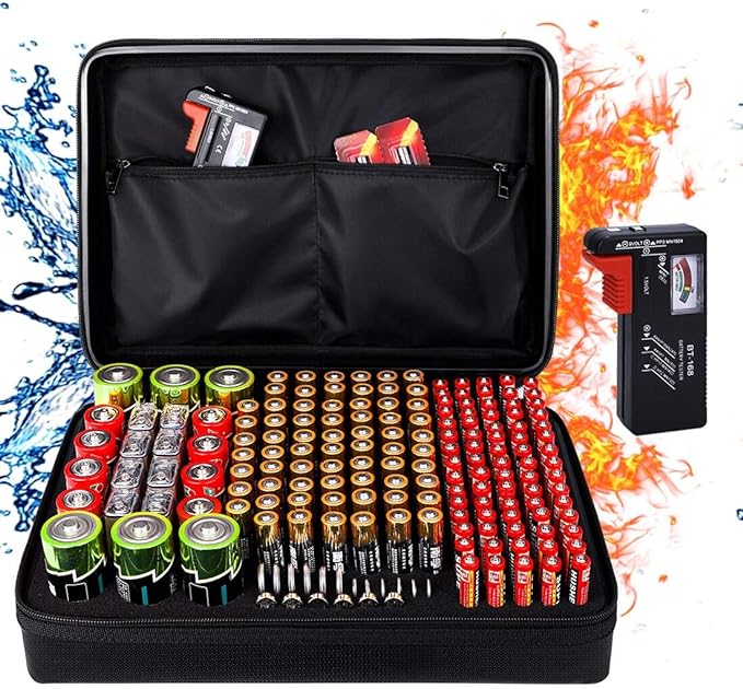DocSafe Fireproof Battery Organizer Storage Box by DocSafe