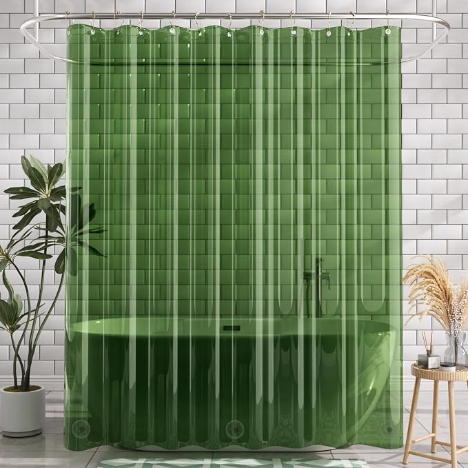 AmazerBath 72x78 Long Shower Curtain Liner, Waterproof PEVA Shower Liner - Image 8