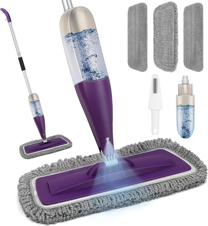 Microfiber Spray Mop for Floor Cleaning by Makecleaningmoreefficient