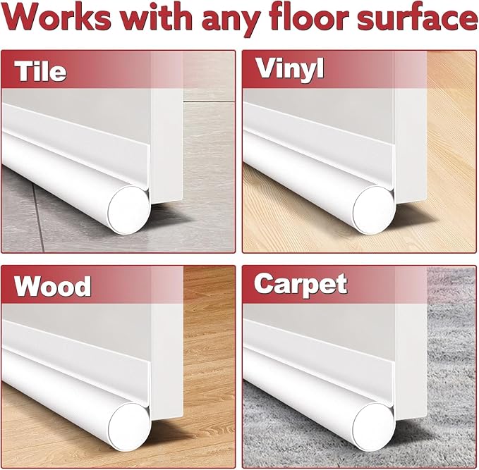 HomeProtect Door Draft Stopper Weather Stripping Door Seal Under Door Sweep - Image 7