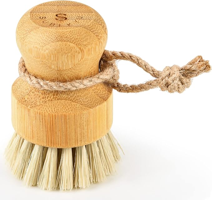 SUBEKYU Bamboo Dish Scrub Brush, Vegetable Brush, Produce Brush, 1 Pack | by SUBEKYU