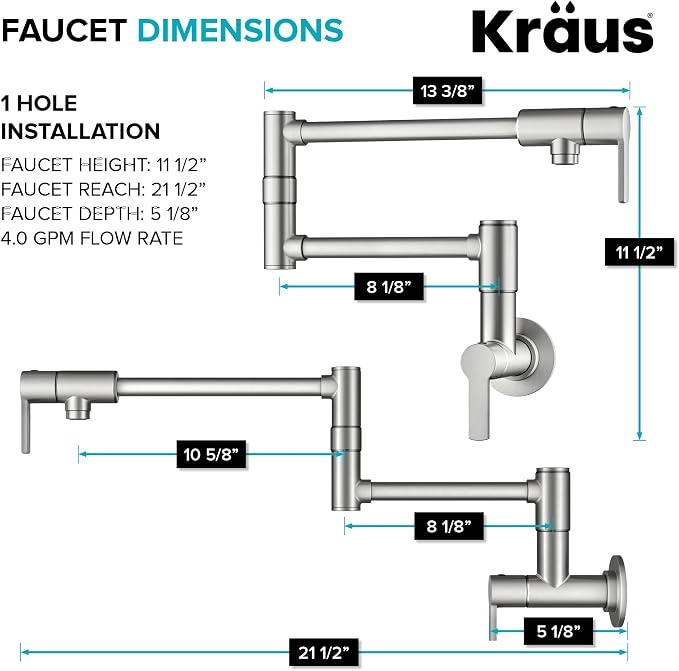 KRAUS Oletto Pot Filler Faucet - Image 6