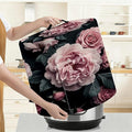 Kitchen Appliance Accessories Dust Cover for 3-6-8 Quart Instant Pot, Pressure Cooker, Air Fryer & Crock Pot,Decorative Appliance Cloth Cover with Top Handle & Storage Pockets (Pink, 8 Quart)