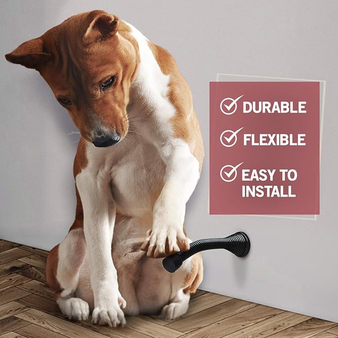 Jack N’ Drill Spring Door Stop w/ 3X Hinge Pin Door Stops | Flexi Heavy Duty - Image 6