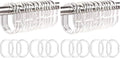 Resze 48 PCS Shower Curtain Rings, Plastic Clear Shower Curtain Hooks, C-Shaped by Resze