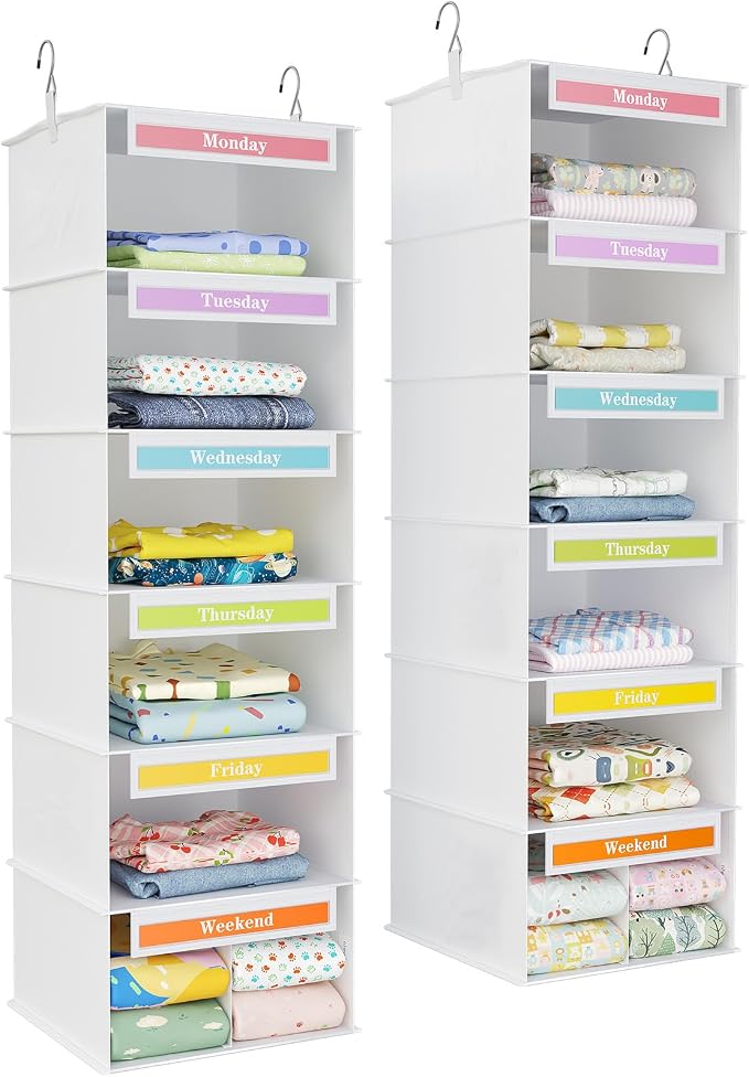 Lifewit 6 Shelf Weekly Clothes Storage Organizer by Lifewit