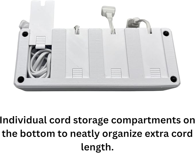 4 Slot Family Electric Toothbrush Charger Holder and Bathroom Organizer - Image 4