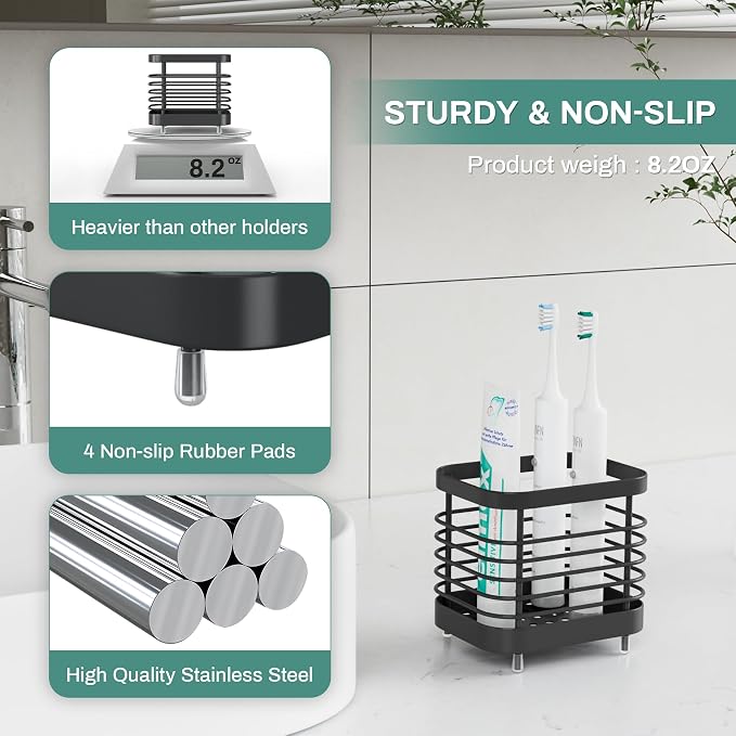 Stainless Steel Electric Toothbrush Holder - Image 5