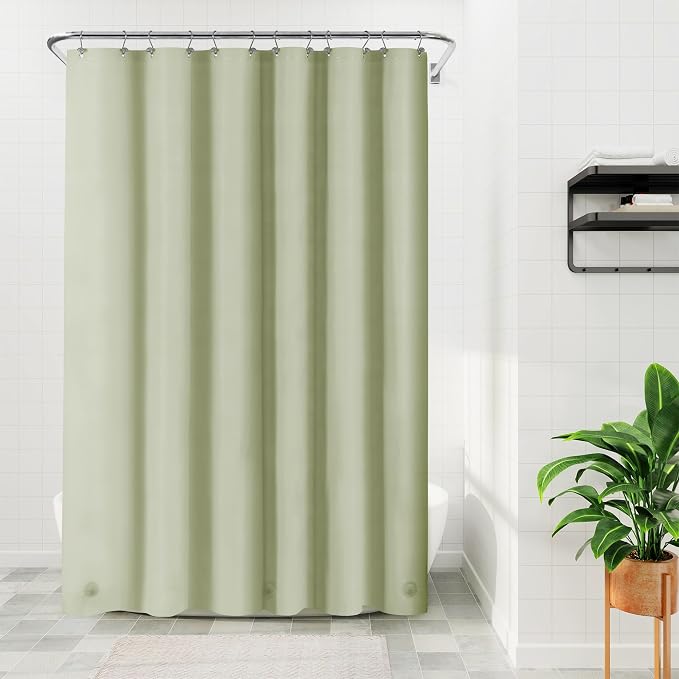 Barossa Design Sage Green Shower Curtain Liner Standard Size - Image 6